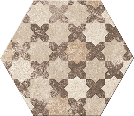 Hexagonal Versalles Beige Mix