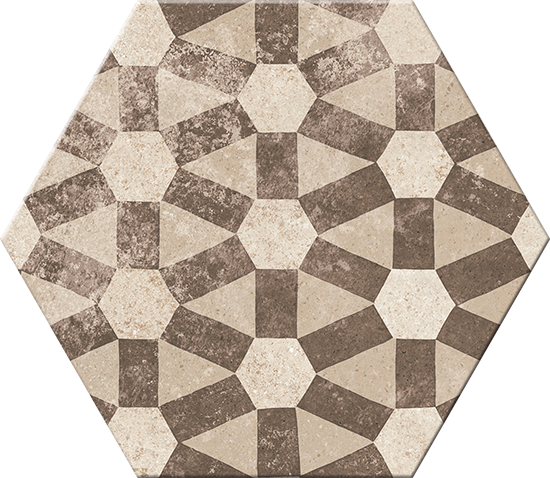Hexagonal Versalles Beige Mix