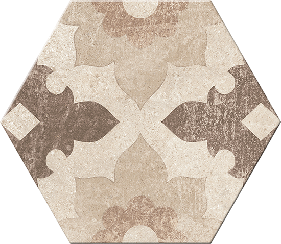 Hexagonal Versalles Beige Mix