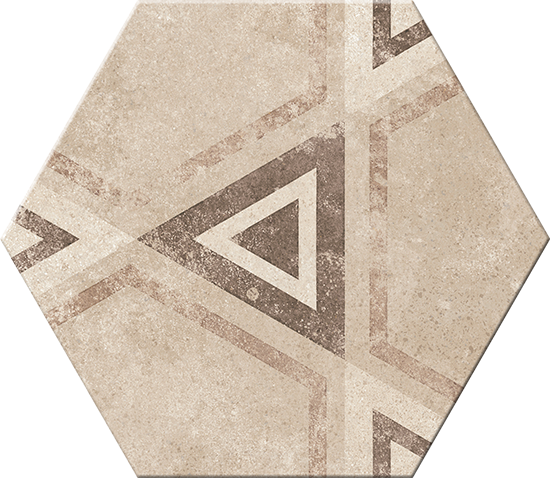 Hexagonal Versalles Beige Mix