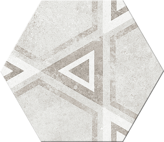 Hexagonal Versalles Gris Mix